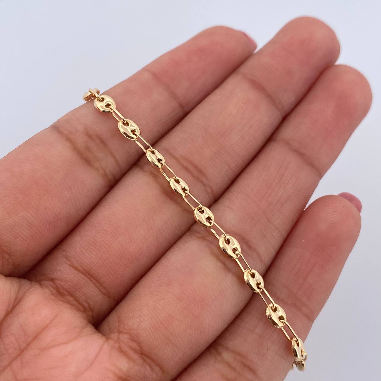 Tobillera GC 2.85gr / 26.4cm / Oro Amarillo 18K &