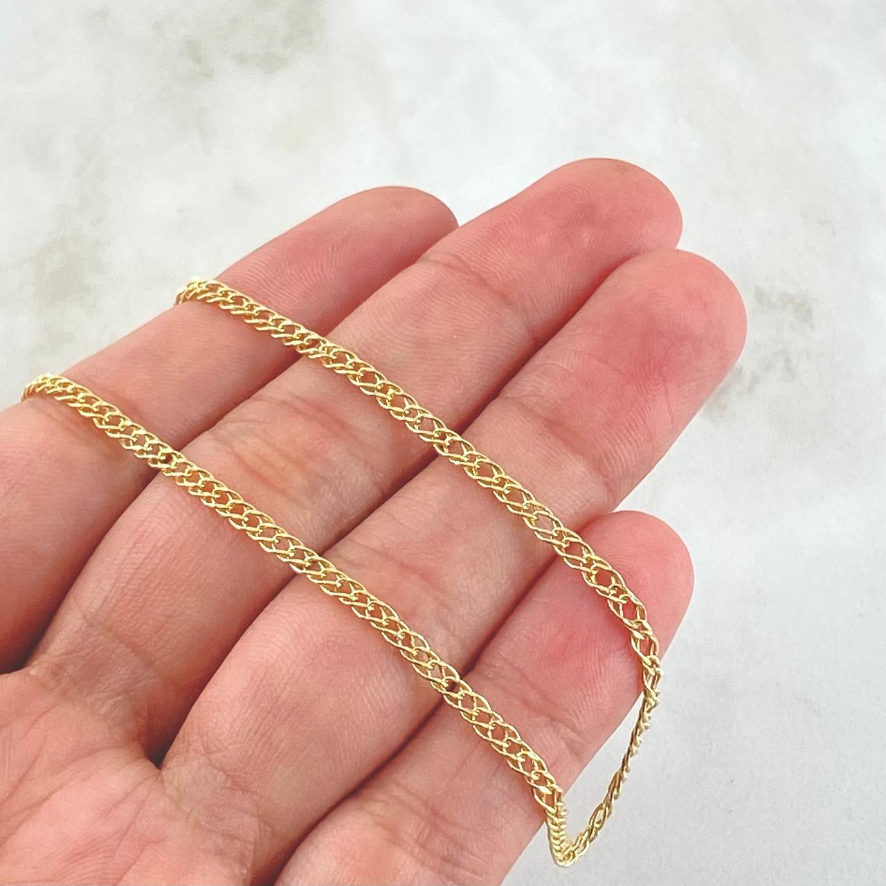 Cadena Garibaldi 3.15gr / 60cm / Oro Amarillo +3 18K