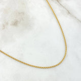 Cadena China 3.3gr / 60cm / Oro Amarillo +1 18K