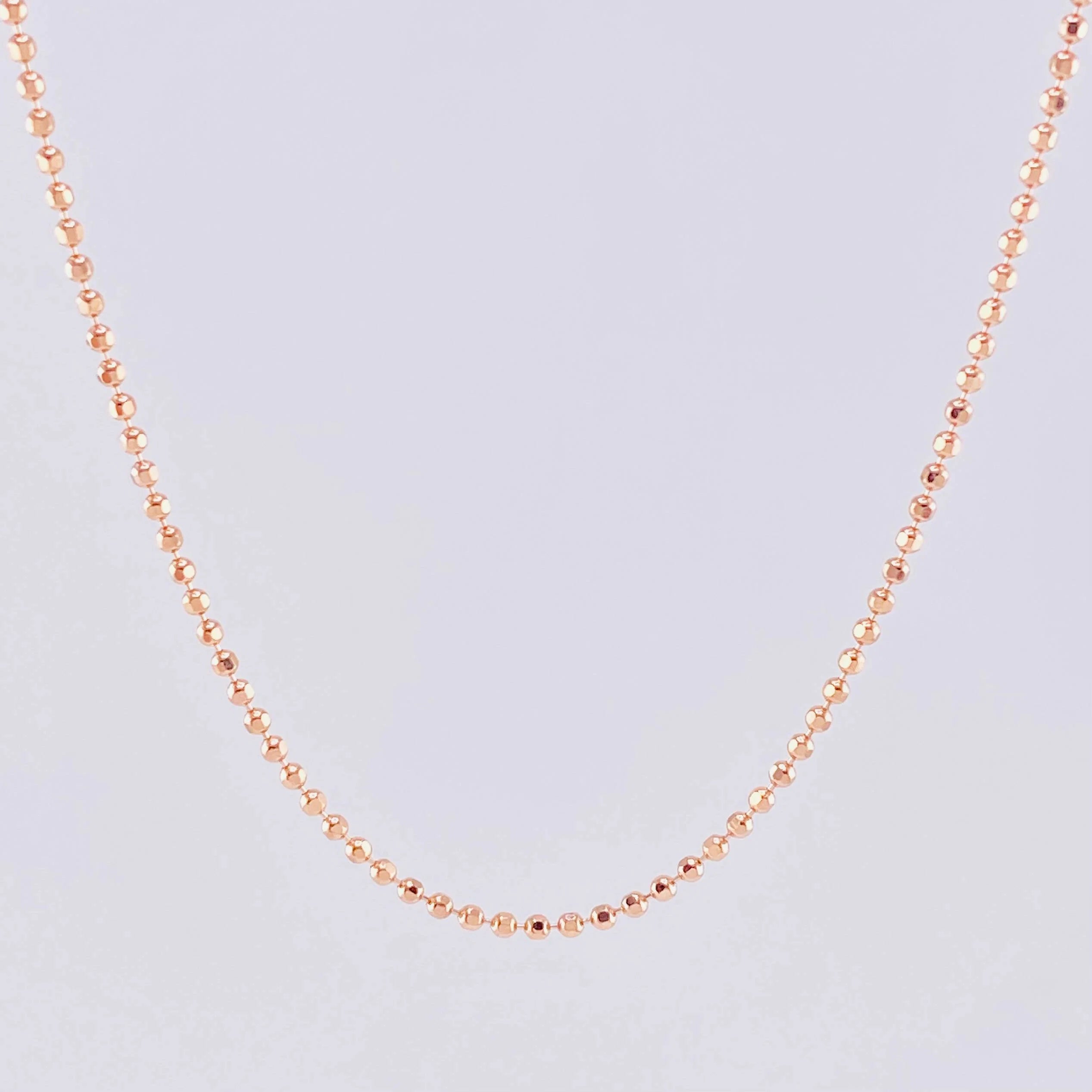 Cadena Militar 5.3g / 60cm / 1.4mm Oro Rosa 18K