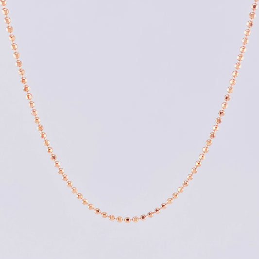 Cadena Militar 3.95g / 45cm / 1.45mm Oro Rosa 18K