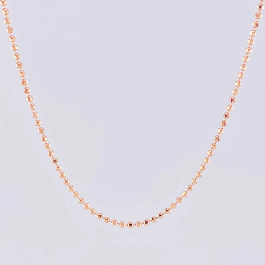 Cadena Militar 5.3g / 60cm / 1.4mm Oro Rosa 18K