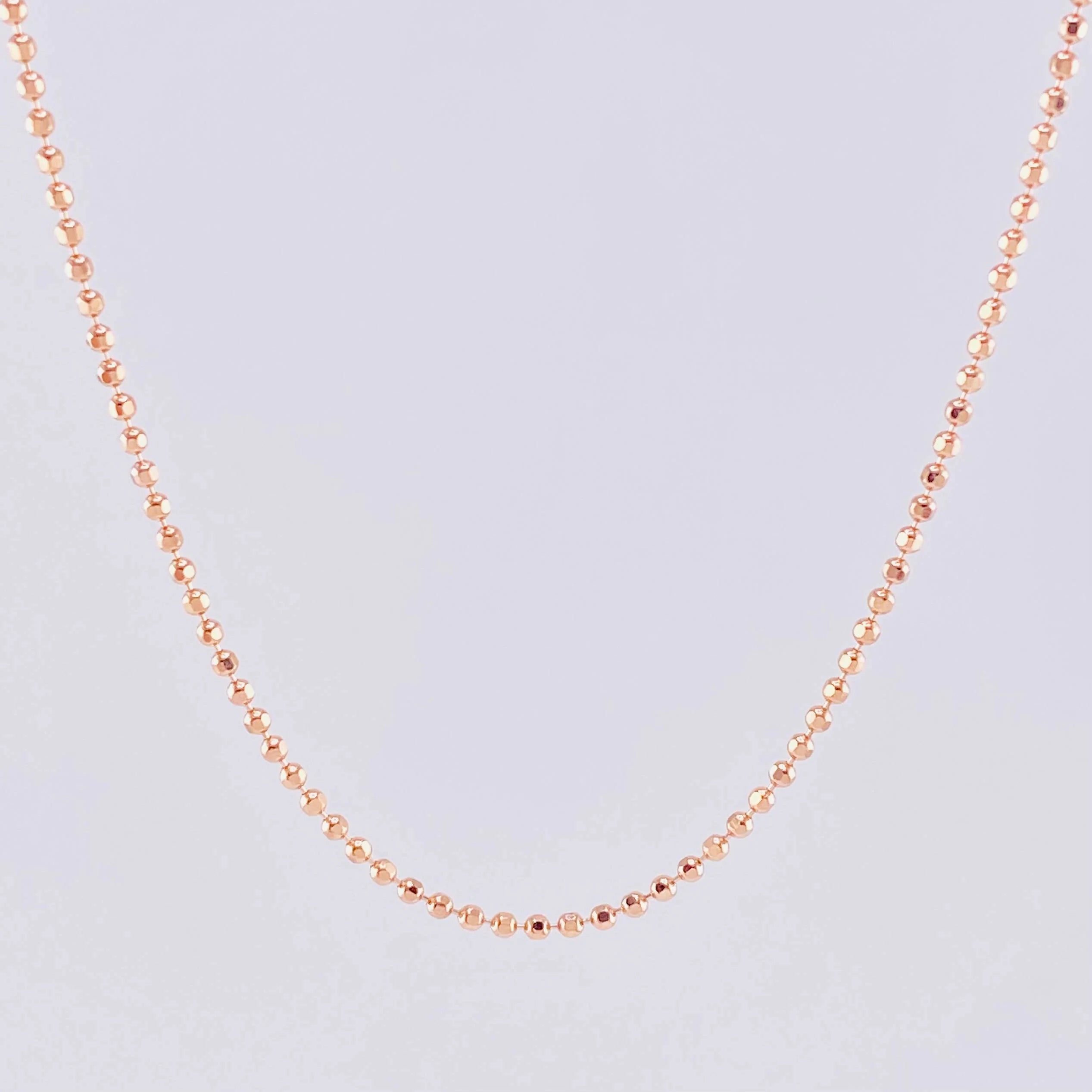 Cadena Militar 5.45g / 60cm / 1.4mm Oro Rosa 18K