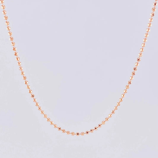 Cadena Militar 5.45g / 60cm / 1.4mm Oro Rosa 18K