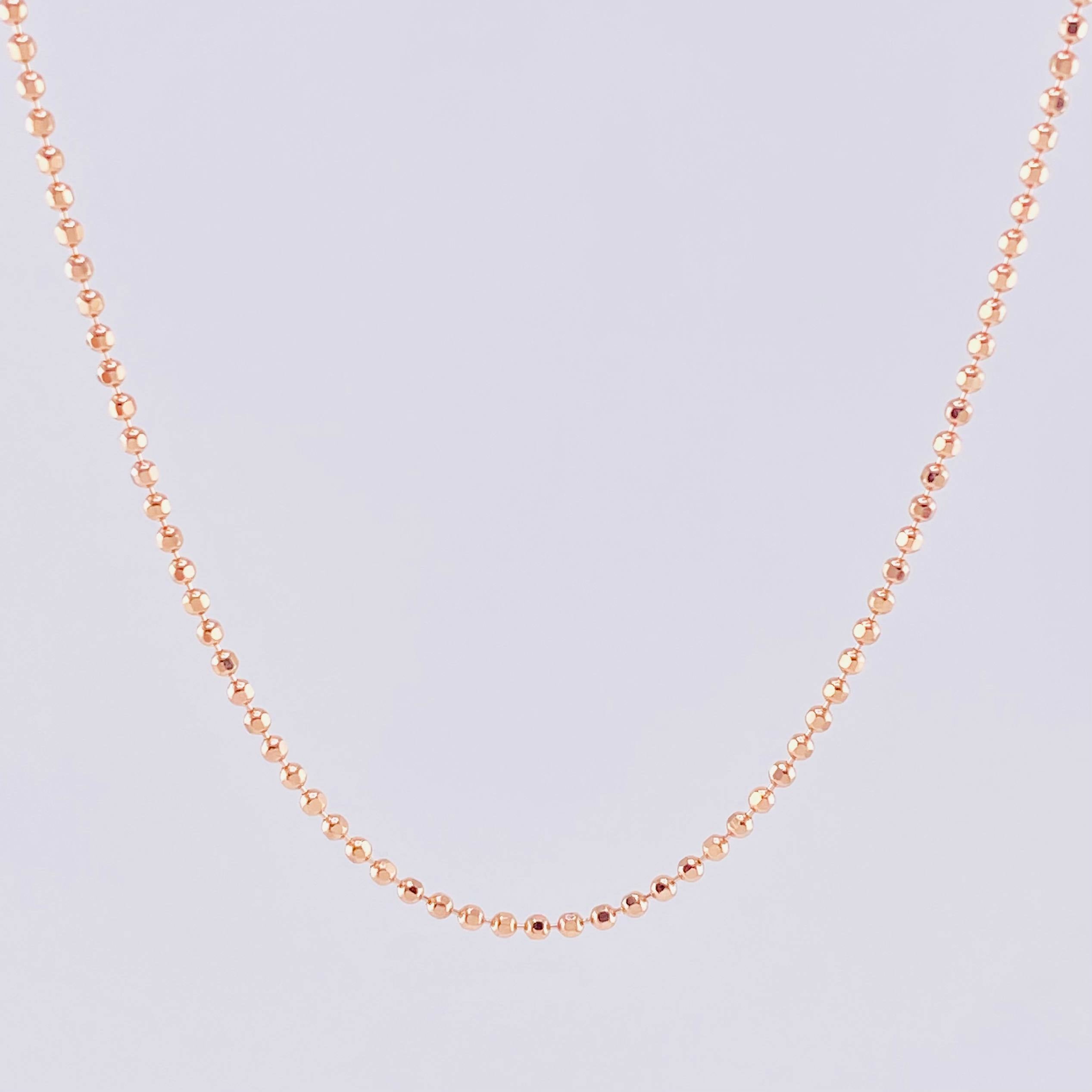 Cadena Militar 5.45g / 60cm / 1.45mm Oro Rosa 18K