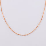 Cadena Militar 5.35g / 60cm / 1.45mm Oro Rosa 18K