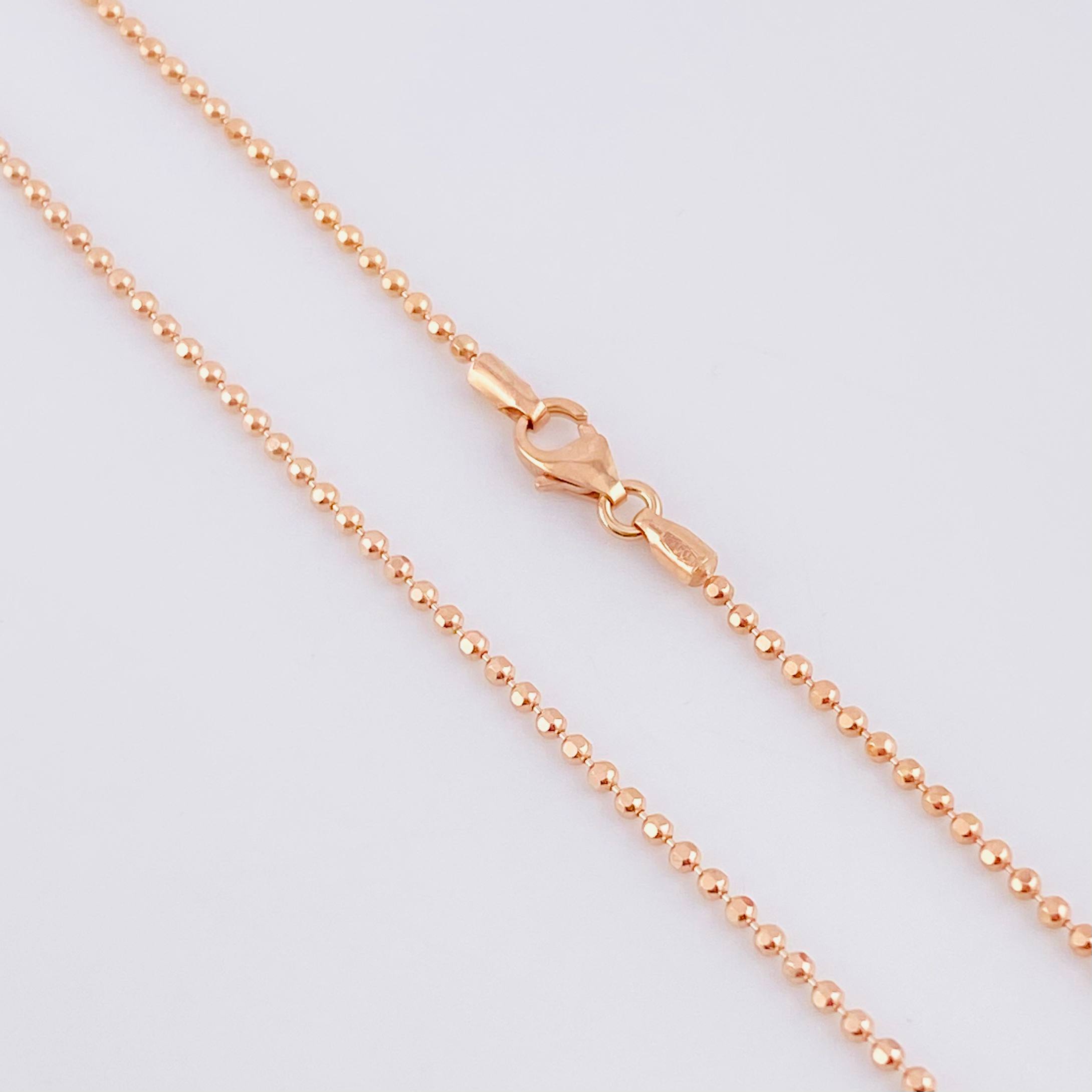 Cadena Militar 5.45g / 60cm / 1.45mm Oro Rosa 18K