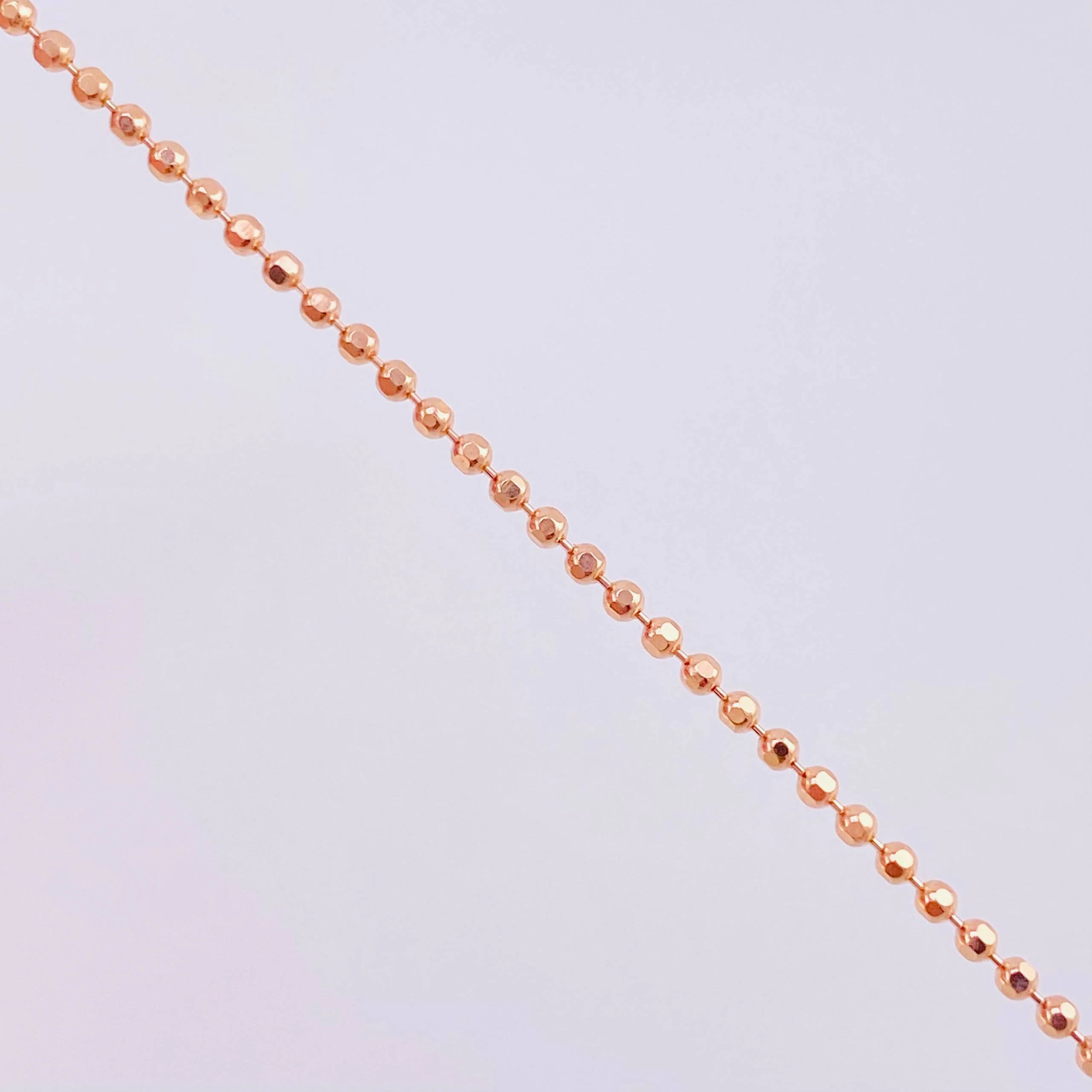 Cadena Militar 5.3g / 60cm / 1.4mm Oro Rosa 18K