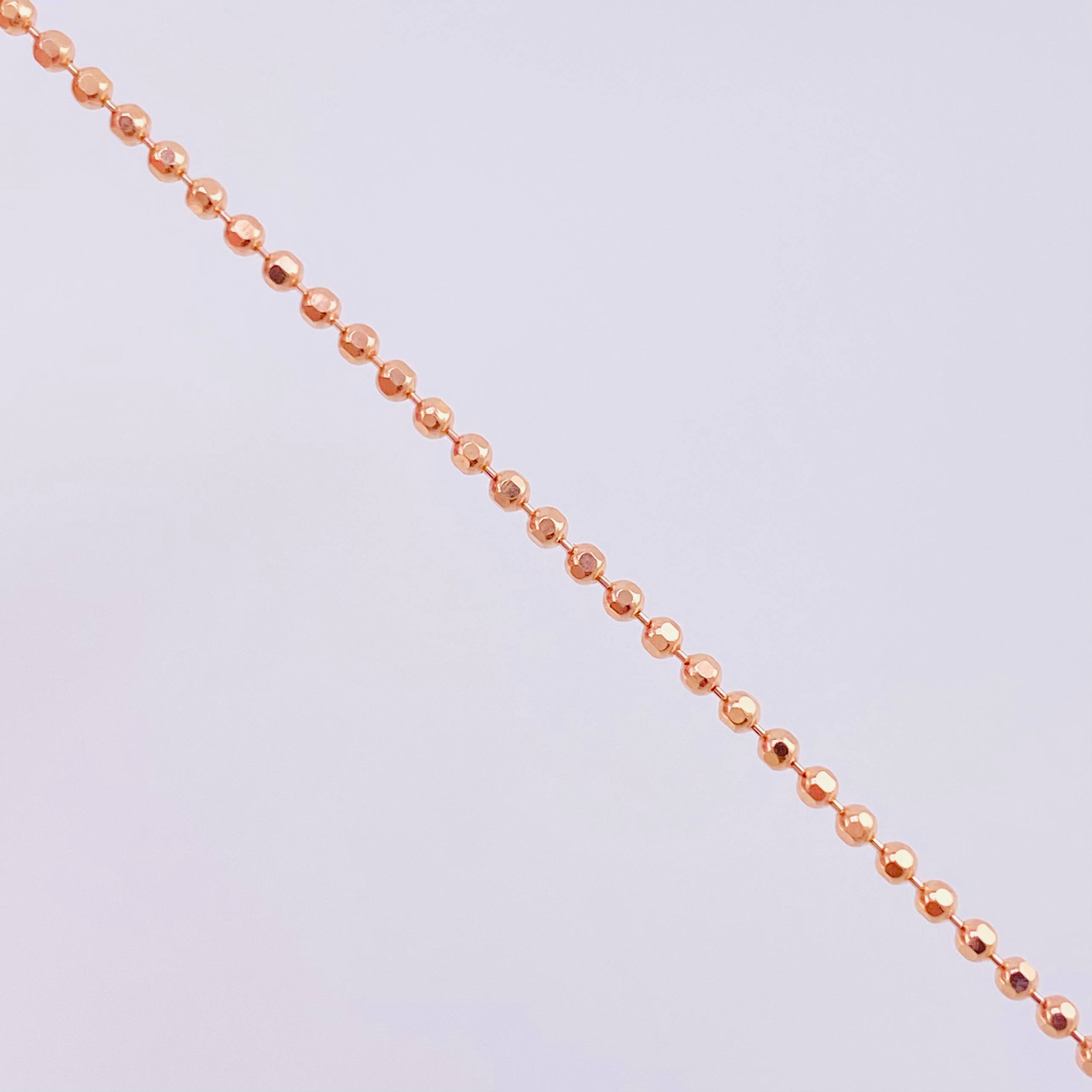 Cadena Militar 5.45g / 60cm / 1.45mm Oro Rosa 18K