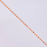 Cadena Militar 5.45g / 60cm / 1.45mm Oro Rosa 18K