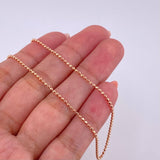 Cadena Militar 5.5g / 60cm / 1.45mm Oro Rosa 18K
