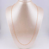 Cadena Militar 5.45g / 60cm / 1.45mm Oro Rosa 18K