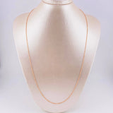 Cadena Militar 5.3g / 60cm / 1.4mm Oro Rosa 18K