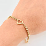 Pulso Aro Seguido 3.7g / 22.5cm / 2.4mm Oro Amarillo 18K