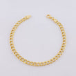 Pulso Cubano Doble 2.55g / 18.6cm / 4.5mm Oro Amarillo 18K