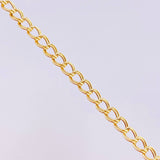 Pulso Cubano Doble 2.55g / 18.5cm / 4.5mm Oro Amarillo 18K