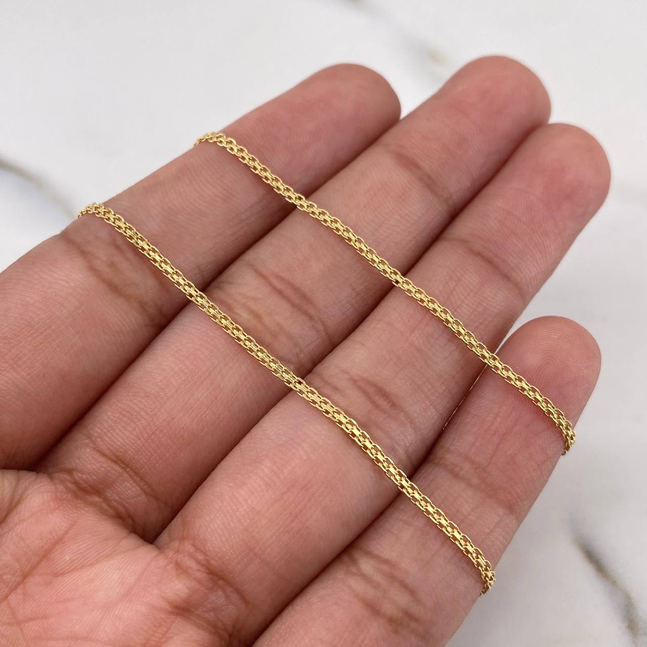 Cadena China 3.1gr / 60cm / 1.3mm Oro Amarillo +0 18K &