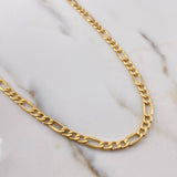 Cadena Figaro 7.5gr / 60cm / 4.1mm Oro Amarillo +0 18K &