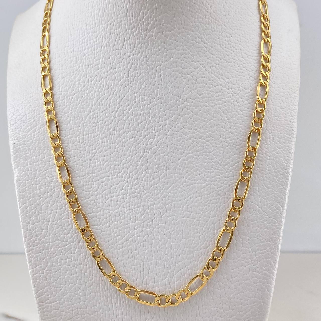 Cadena Figaro 7.5gr / 60cm / 4.1mm Oro Amarillo +0 18K &