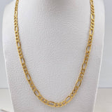 Cadena Figaro 7.5gr / 60cm / 4.1mm Oro Amarillo +0 18K &