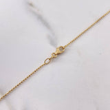 Cadena Militar 2.65gr / 60cm / 0.7mm Diamantada Oro Amarillo +3 18K &