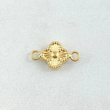 Herraje Trebol 0.65gr / 1.7cm / Oro 18K