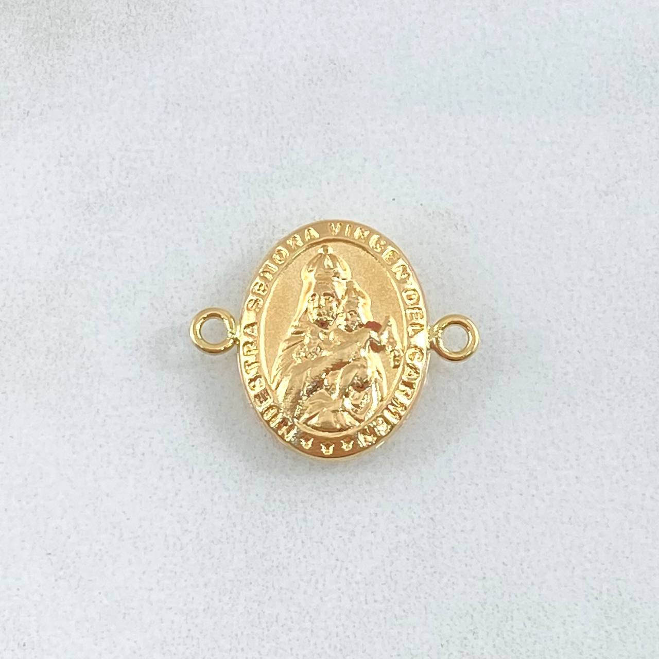 Herraje Virgen Del Carmen 1.05gr / 2cm / Troquelada Oro Amarillo 18K ©
