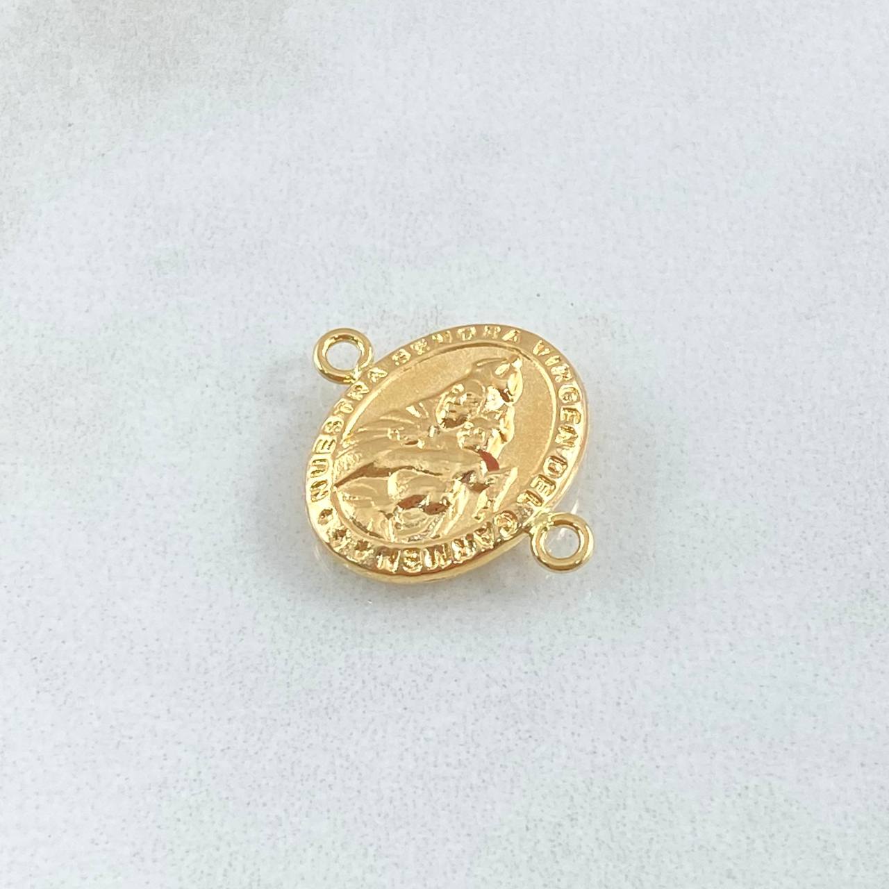 Herraje Virgen Del Carmen 1.05gr / 2cm / Troquelada Oro Amarillo 18K ©