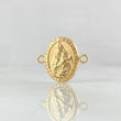 Herraje Virgen Del Carmen 1.05gr / 2cm / Troquelada Oro Amarillo 18K ©