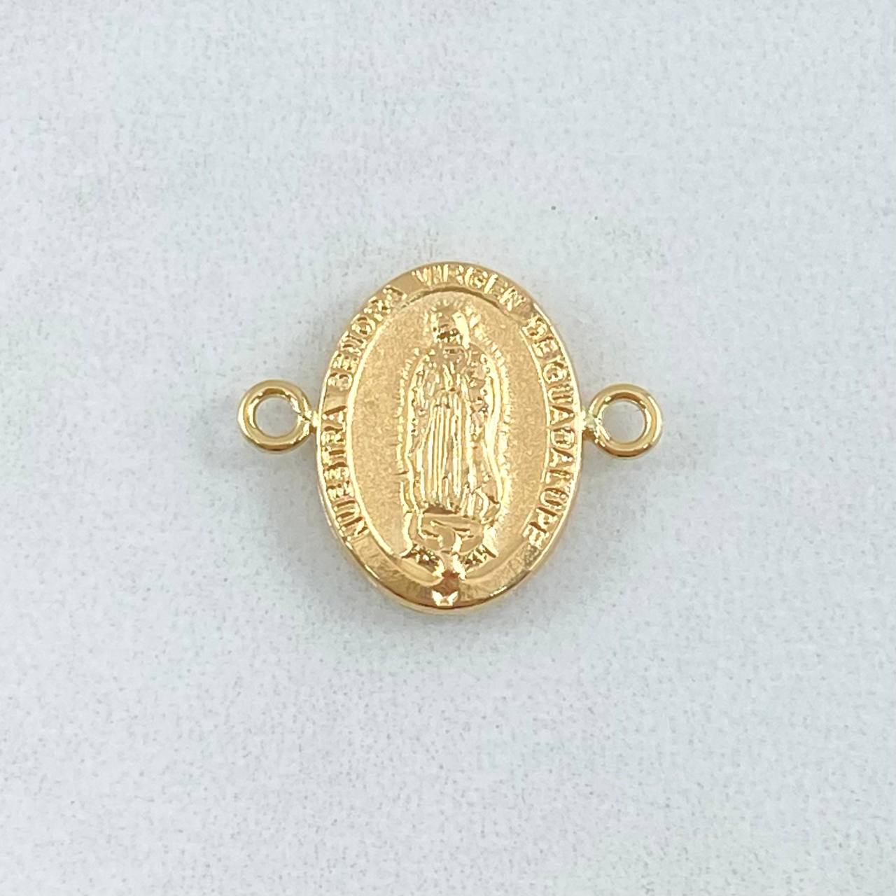 Herraje Virgen Guadalupe 0.75gr / 1.7cm / Ovalada-Troquelada Oro Amarillo 18K ©