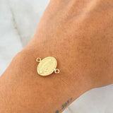 Herraje Virgen Guadalupe 0.8gr / 1.8cm / Oro 18K