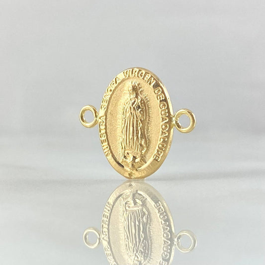 Herraje Virgen Guadalupe 0.75gr / 1.7cm / Ovalada-Troquelada Oro Amarillo 18K ©