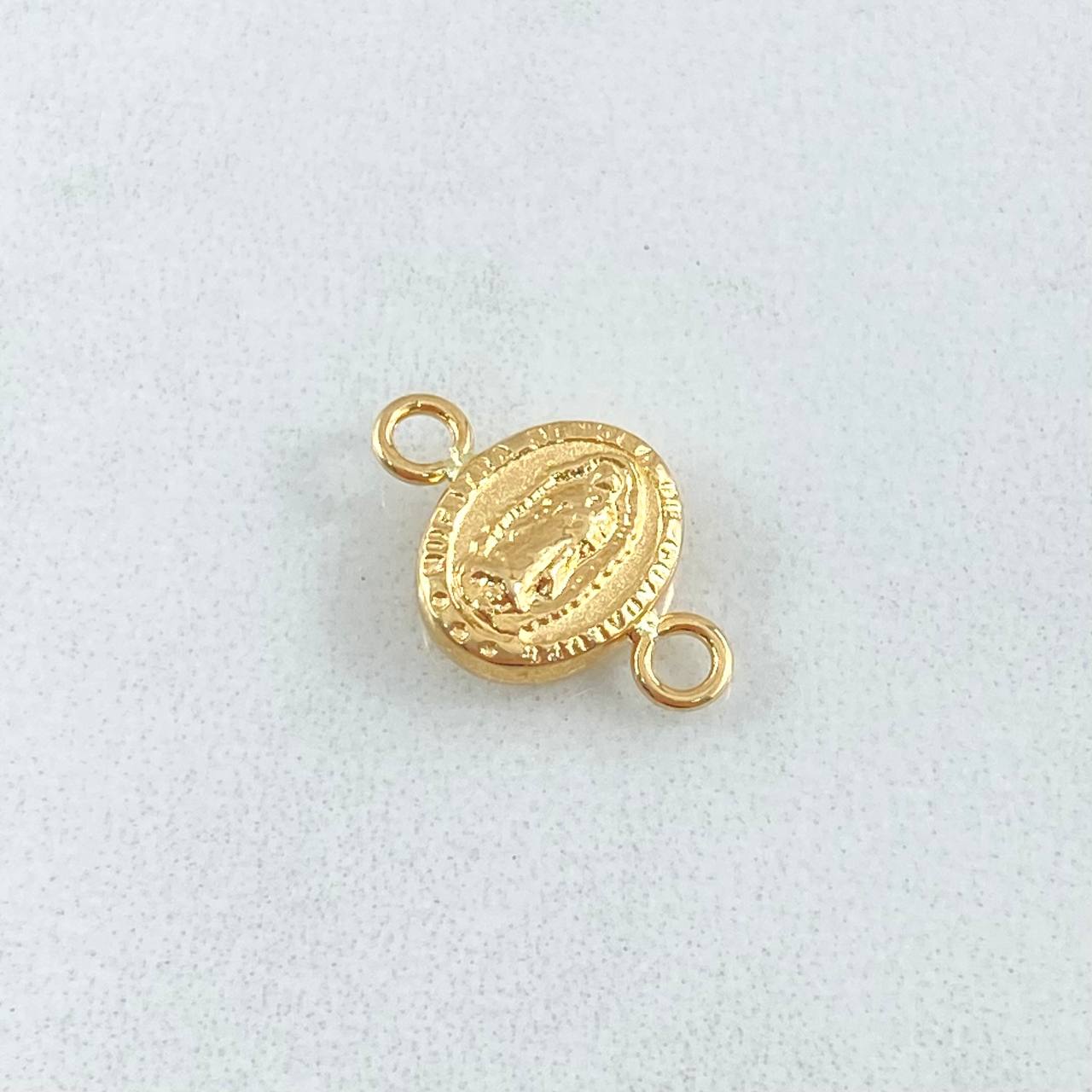 Herraje Virgen De Guadalupe 0.5gr / 1.4cm / Mate Oro Amarillo 18K *
