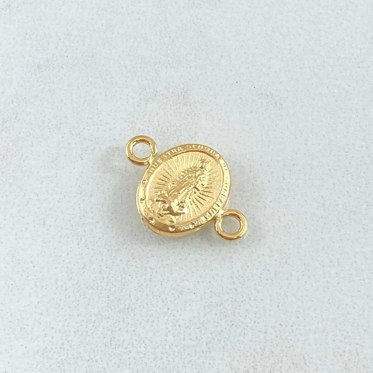 Herraje Virgen De Guadalupe 0.65gr / 1.6cm / Mate Oro Amarillo 18K *