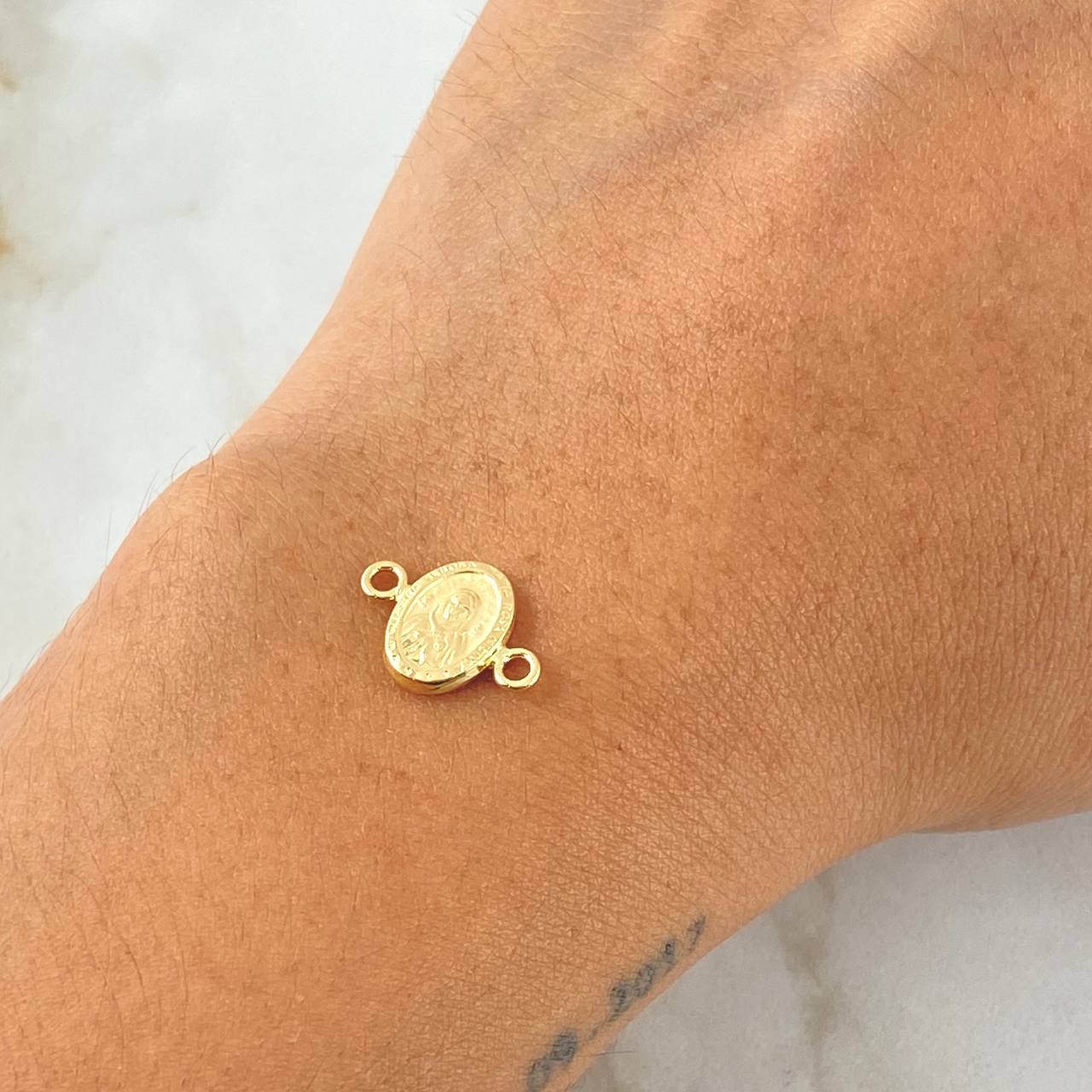 Herraje Rosa Mistica 0.45gr / 1.4cm / Oro 18K
