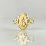 Herraje Rosa Mistica 0.45gr / 1.5cm / Troquelado Oro Amarillo 18K *