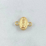 Herraje Virgen De Guadalupe 0.35gr / 1cm / Troquelado Oro Amarillo 18K *