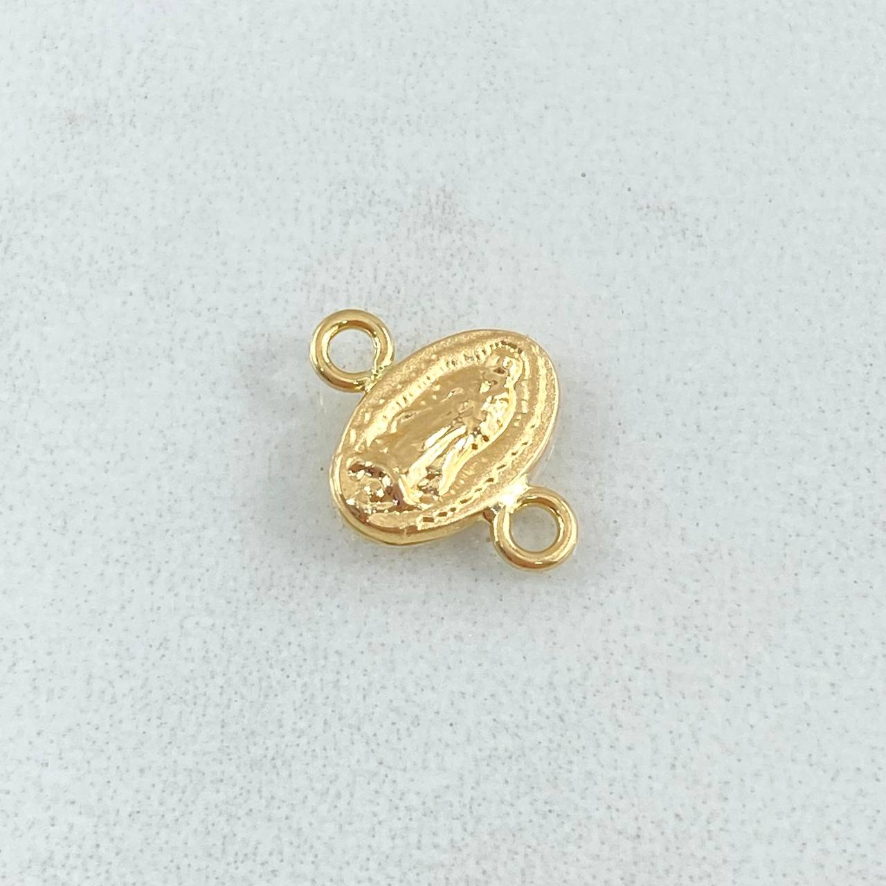 Herraje Virgen De Guadalupe 0.35gr / 1cm / Troquelado Oro Amarillo 18K *