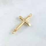 Herraje Cruz 1gr / 3cm / Puntas Planas Oro Amarillo 18K ©