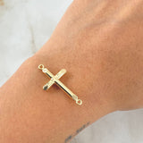 Herraje Cruz 0.95gr / 3cm / Oro 18K