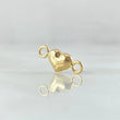 Herraje Corazon 0.3gr / 1.4cm / Oro 18K