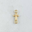 Herraje Cruz Lisa 0.15 g / 1.4 cm Oro Amarillo 18K