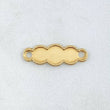 Herraje Placa Nuble 0.55gr / 2.2cm / Bordeada Oro Amarillo 18K ©