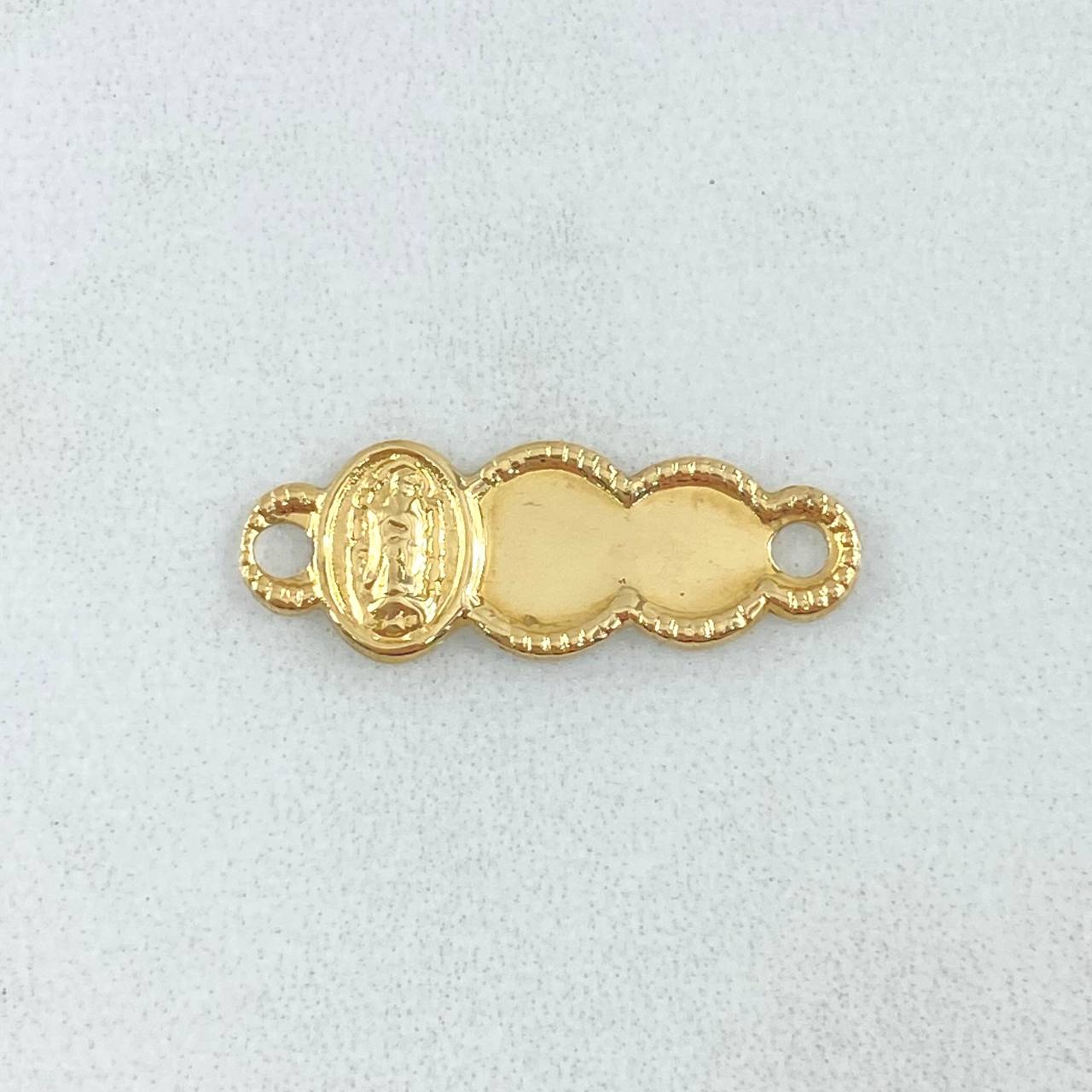 Herraje Placa Nube Virgen Guadalupe 0.6gr / 2.2cm / Oro 18K