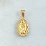 Dije Virgen Guadalupe Silueta Rallado 0.7gr / 2cm / Oro Amarillo 18K