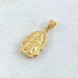 Dije Virgen Guadalupe Silueta Rallado 0.7gr / 2cm / Oro Amarillo 18K
