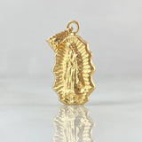 Dije Virgen Guadalupe Silueta Rallado 1.1gr / 2.5cm / Oro Amarillo 18K