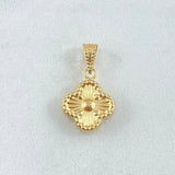 Dije Trebol 0.65gr / 1.8cm / Troquelado Oro Amarillo 18K ©
