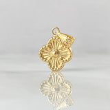 Dije Trebol 0.65gr / 1.8cm / Troquelado Oro Amarillo 18K ©