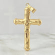 Dije Cruz Cristo 4.8gr / 6.3cm / Puntas Bordeadas Oro Amarillo 18K ©